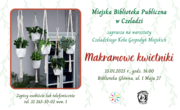 Makramowe kwietniki, czyli warsztaty rękodzieła